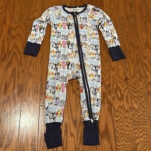 Neverland Bamboo Bluey Pajamas. EUC. Size 12-18 months.